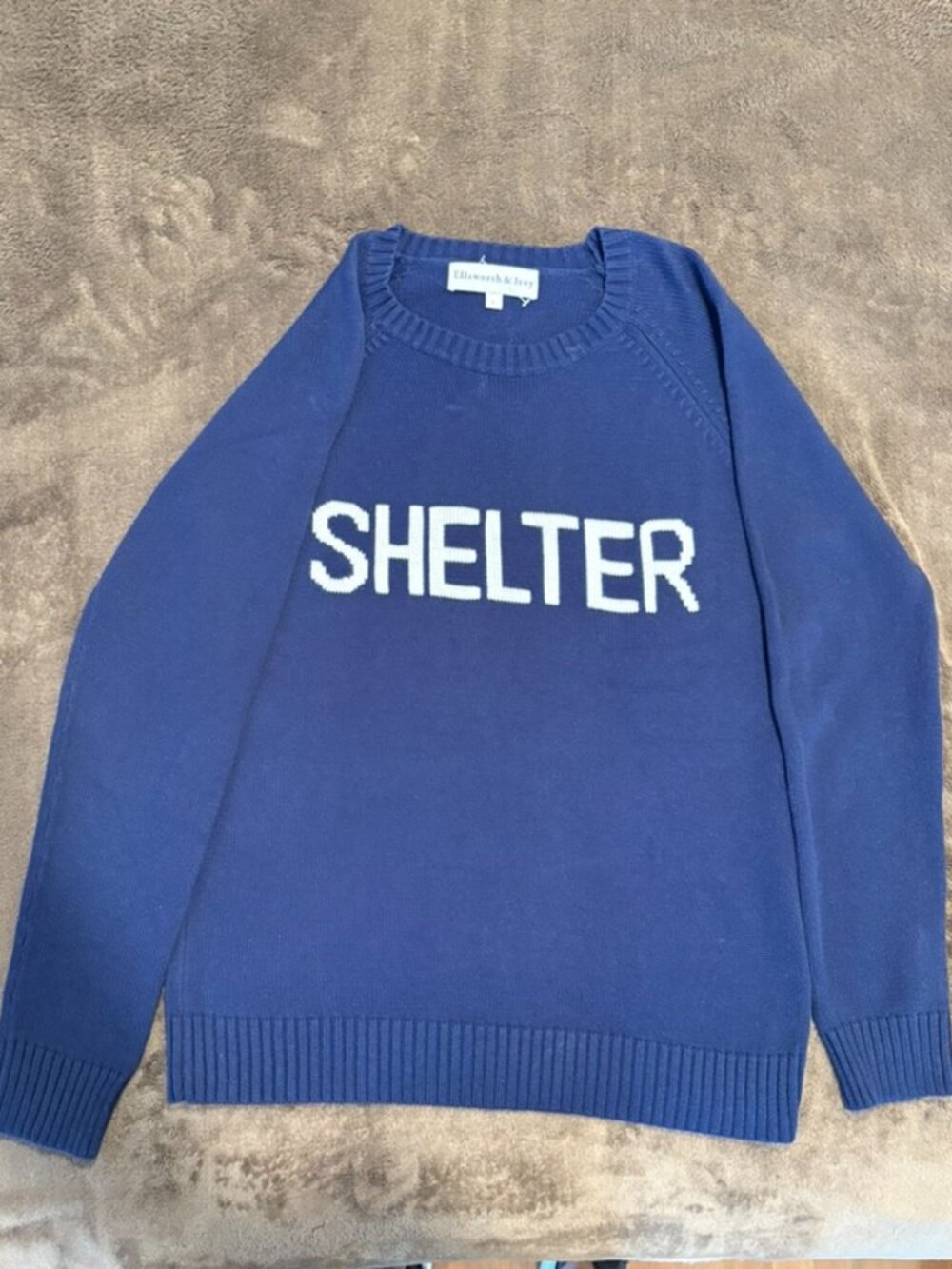 Ellsworth & Ivey "SHELTER" Women's Raglan Crewneck Sweater